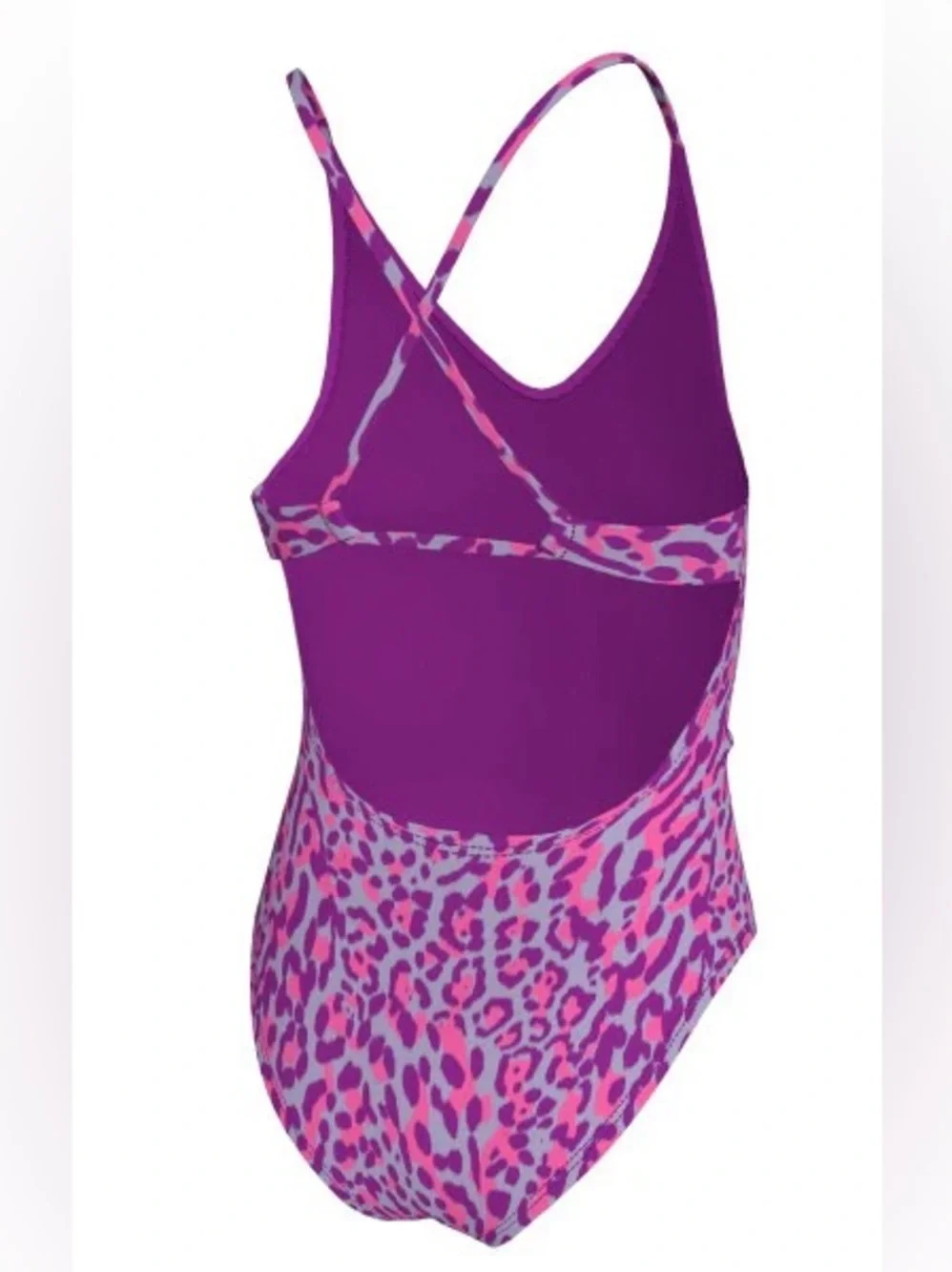 *Nike Girls Wild Lace Up One Piece Swimsuits - Vivid Purple Size M